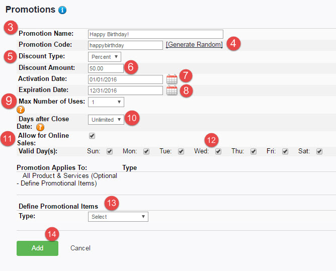 How do I create a promo code which can only be used once a year?
